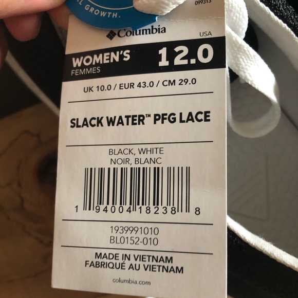 BNWT Columbia Slackwater PFG laced boat shoes Women 12 - Picture 6 of 7